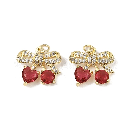 Латунные микро проложить кубического циркония подвески KK-H072-05G-1