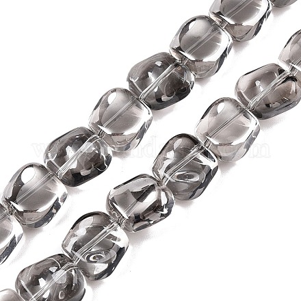 Стеклянные бусины с гальваническим покрытием  EGLA-N012-07Q-1