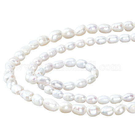 PandaHall Elite 2 Strands 2 Style Natural Cultured Freshwater Pearl Beads Strands PEAR-PH0001-03-1