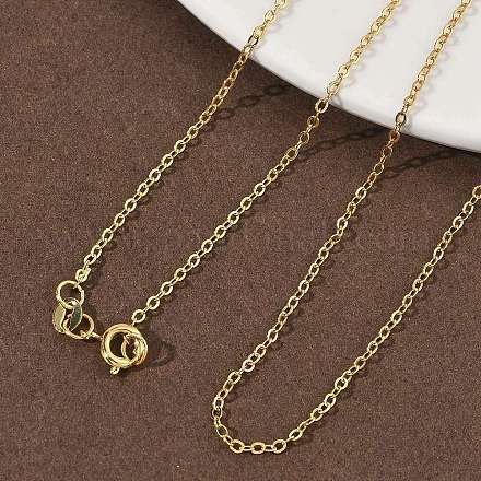 Ожерелья из латунных цепочек толщиной 2 мм NJEW-G183-03G-01-1