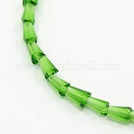 Cone Crystal Glass Beads Strands GLAA-F023-B04-1