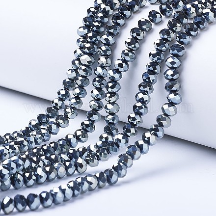 Electroplate Glass Beads Strands EGLA-A034-T2mm-C11-1