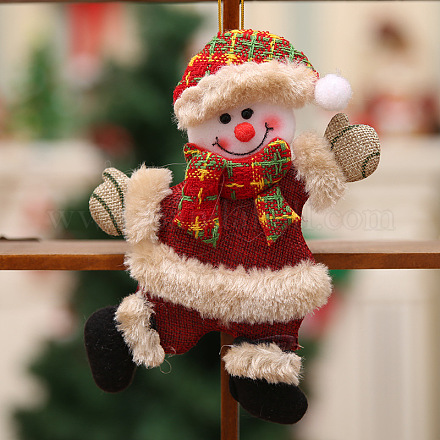 Decoración colgante de tela de muñeca bailando navideña XMAS-PW0001-066D-1