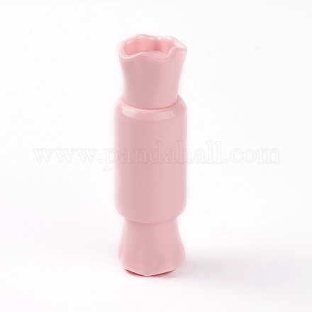 DIYリップグレーズボトル  リップグレーズチューブ  空の瓶  キャンディ  ピンク  76x23mm MRMJ-WH0056-42-1