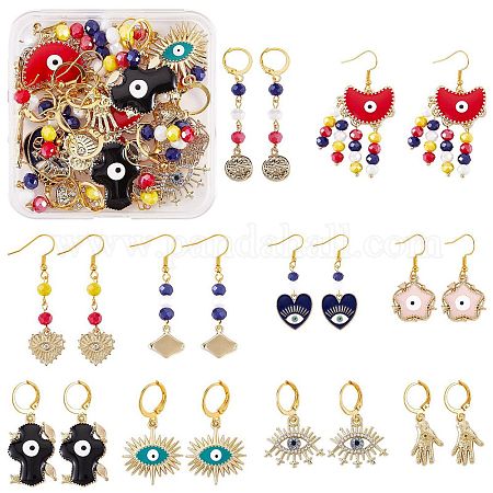 Wholesale DIY Evil Eye Earring Making Kits 