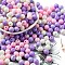Opaque Acrylic Beads, Round, Medium Orchid, 7~7.5x7.5~7.8x7.5~7.8mm, Hole: 1.6mm