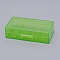 Plastic Battery Storage Box, Rectangle, Lime Green, 4.25x7.7x2.1cm, Inner Size: 3.75x7.3cm