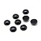 Dyed & Heated Natural Black Agate Gemstone Cabochons, Half Round, 12x5mm
