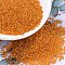 MIYUKI Round Rocailles Beads, Japanese Seed Beads, 11/0, (RR8) Silverlined Orange, 2x1.3mm, Hole: 0.8mm, about 50000pcs/pound