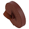 2.5M Single Face Lichee Imitation Leather Ribbons, Camel, 1/2 inch(12.5mm), about 2.73 Yards(2.5m)/Roll