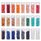 2159Pcs 24 Styles Glass Bugle Beads, Tube, Mixed Color, 6~8x1.5~2mm, Hole: 0.5~0.8mm