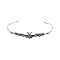 Alloy Hair Bands, Bat, Antique Silver, 145x15mm