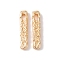 Brass Pendants, Rectangle, Real 18K Gold Plated, 23x4.5x3mm, Hole: 2mm
