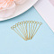 Brass Eye Pins, Nickel Free, Long-Lasting Plated, Real 18K Gold Plated, 25.5x0.5mm, Hole: 2mm