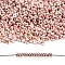 TOHO 11/0 Demi Round Beads, Japanese Seed Beads, (PF552) PermaFinish Subtle Pink Metallic, 2.2x0.9mm, Hole: 0.8mm, about 78000pcs/pound(450g)