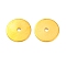 Brass Spacer Beads, Long-Lasting Plated, Disc, Golden, 6x0.5mm, Hole: 1mm