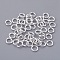 Iron Jumprings, Cadmium Free & Lead Free, Open Jump Rings, For DIY Jewelry Making, Silver, 18 Gauge, 5x1mm, Inner Diameter: 3mm, about 800pcs/100g