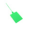 PVC Display Cards, Rectangle, Lime, 24.8x7.8x0.1cm