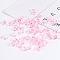 Transparent Acrylic Beads, Imitation Ice, No Hole, Nuggets, Pearl Pink, 16~17x22~23x14.5mm, about 250pcs/bag