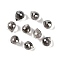 Electroplate Glass Beads, Teardrop, Pearl Luster Plated, Faceted, Gray, 8x6mm, Hole: 1mm