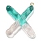 Resin Pendant, with Iron Ring Finding, Letter A~Z, Letter X, 39x31x7mm, Hole: 2mm