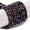 Baking Electroplate Glass Beads Strands, AB Color, Faceted, Round, Coconut Brown, 4x3mm, Hole: 1mm, about 105~110pcs/strand, 38~39cm