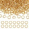 1000Pcs 304 Stainless Steel Jump Rings, Open Jump Rings, Real 24K Gold Plated, 21 Gauge, 5x0.7mm