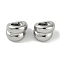 Brass Beads, Column, Platinum, 6x5mm, Hole: 3mm