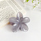 Candy Color Flower Plastic Claw Hair Clips, Hair Accessories for Women & Girls, Gray, 80x70mm