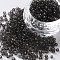 Glass Seed Beads, Transparent, Round, Gray, 8/0, 3mm, Hole: 1mm, about 2222pcs/100g