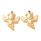 304 Stainless Steel Pendants, Ion Plating(IP), Pig with Wing Charms, Real 18K Gold Plated, 23x20x4.5mm, Hole: 1.6mm