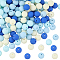 Rubberized Style Imitated Silicone Acrylic Beads, Round, Mixed Color, 11.5x11mm, Hole: 1.8mm, 150pcs
