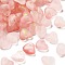 Frosted Transparent Acrylic Beads, Heart, with Gold Foil & Glitter Beads, Light Coral, 9x10x5.5mm, Hole: 1.6mm, about 2000pcs/500g