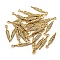 Tibetan Style Alloy Pendants, Cadmium Free & Nickel Free & Lead Free, Feather, Antique Golden, 29x5mm, Hole: 2mm