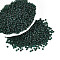 Picasso Cylinder Glass Seed Beads, Dark Green, 2~2.5x1.5~2mm, Hole: 1mm, about 3030pcs/50g