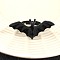Bat Themes Alloy Adjustable Finger Rings, Black, Inner Diameter: Adjustable