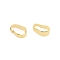 Brass Snap on Bails, for Pendants, Golden, 7x4.5x2.3mm
