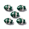 Handmade Porcelain Beads, Fish, Sea Green, 17.5~18.5x13~13.5x8.5~9mm, Hole: 1.8mm