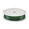 Baking Painted Iron Wire, Round, Green, 0.4mm, 26 Gauge, about 164.04 Feet(50m)/Roll