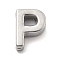 304 Stainless Steel Charms, Letter Charm, Letter P, 9.5x7x3mm, Hole: 1.6mm