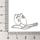 201ステンレス鋼ペンダント  平和の鳩の鳥のペンダント  ステンレス鋼色  19x31x1mm  穴：1.8mm STAS-B049-01P-3