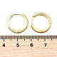 Латунные серьги-кольца из прозрачного кубического циркония EJEW-Z121-01G-5