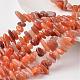 Nuggets Natural Red Aventurine Bead Strands G-M342-04-1