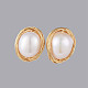 Collane con pendenti in ottone e set di gioielli con orecchini a bottone SJEW-JS01054-8