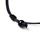 Fabricación de collar de cordón de poliéster encerado coreano AJEW-JB00490-02-3
