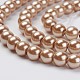 Eco-Friendly Dyed Glass Pearl Beads Strands HY-A008-6mm-RB045-3