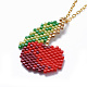Handmade Japanese Seed Beads Pendant Necklaces NJEW-JN02437-02-3