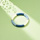 Imitation Jade Acrylic Curved Tube Beaded Stretch Bracelet for Women BJEW-JB08436-01-2