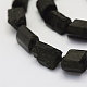 Natürliche schwarze Turmalin Perlen Stränge G-L464-06-2
