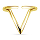 Tinysand? anillos de brazalete ajustable triangular dorado TS-R295-G-2
